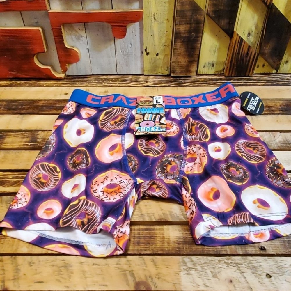 Crazy Boxer Men's Size Large Doughnuts